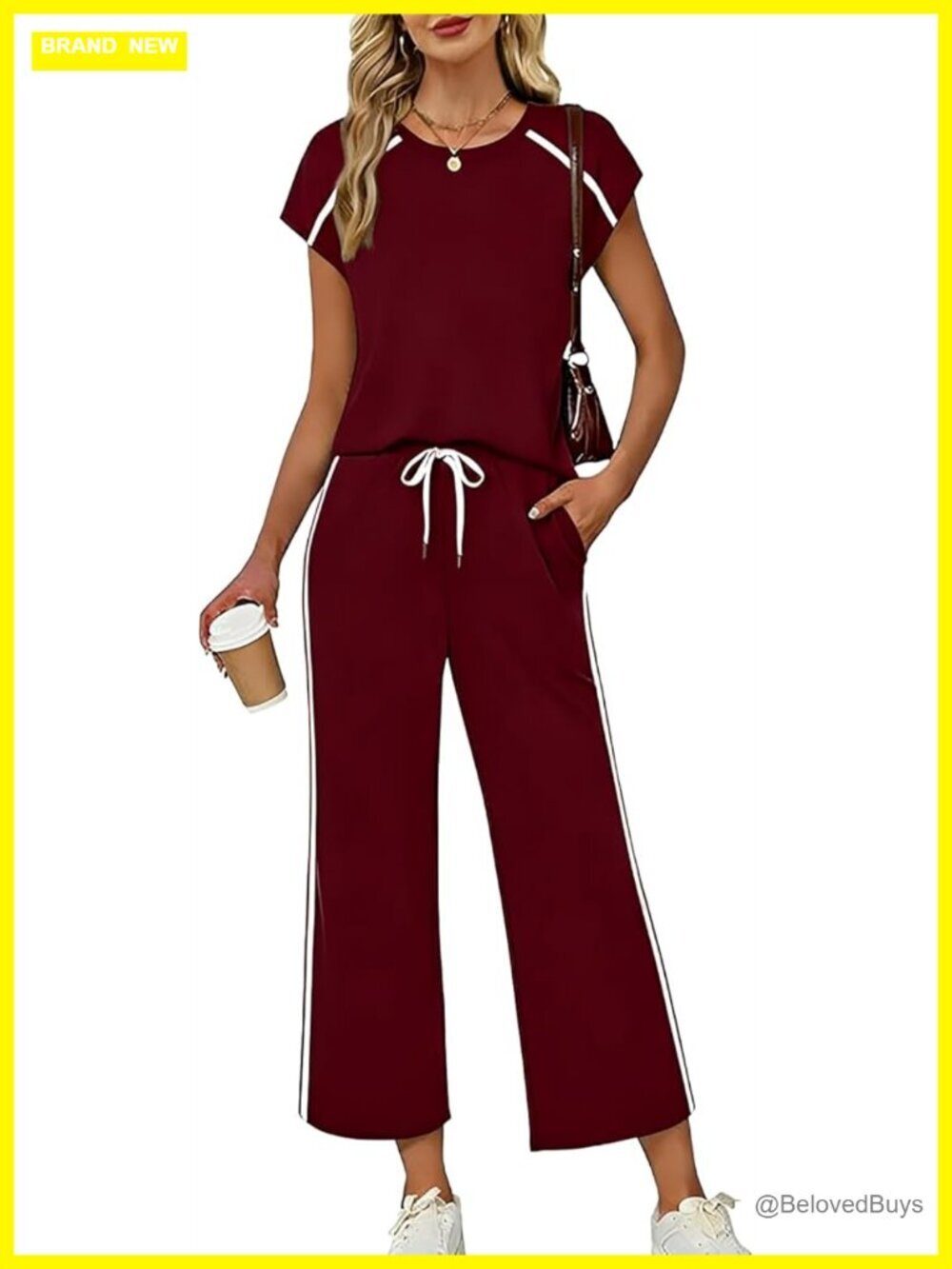 Cap Sleeve Wide Leg Pant Set 2 Piece Travel Outfits Summer
